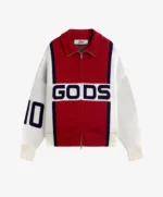 Fakegods Alpine Rally Knitted Zipper Red white