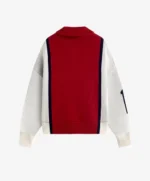 Fakegods Alpine Rally Knitted Zipper Red white v