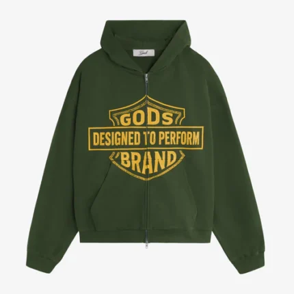 Fakegods Designed To Perform Zipper Green