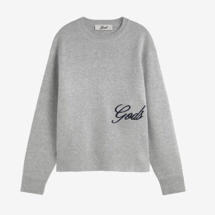 Fakegods Handwritten Knitted Sweater Light Gray