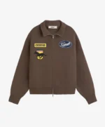 Fakegods Racing Knitted Zipper Brown