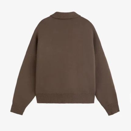 Fakegods Racing Knitted Zipper Brown F