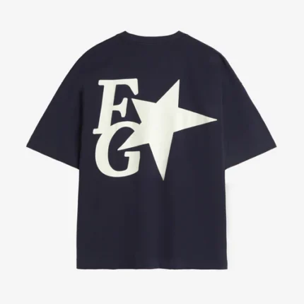 Fakegods Star Boxy Tee Navy