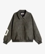 Fakegods Vegan Leather Jacket Dark Gray