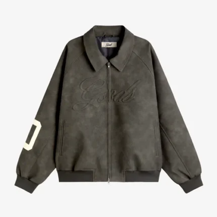 Fakegods Vegan Leather Jacket Dark Gray