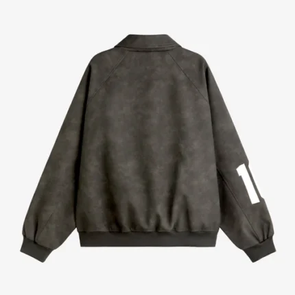 Fakegods Vegan Leather Jacket Dark Gray D