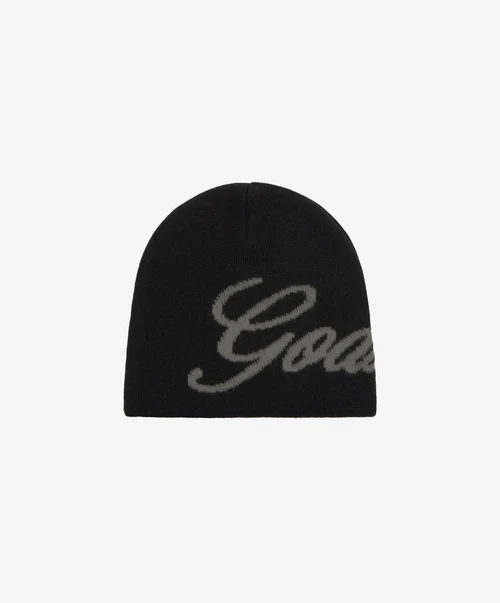 Gods Beanie Black Grey Gods Beanie Black Grey