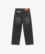 Gods Brand Baggy Denim Jeans Dark Grey