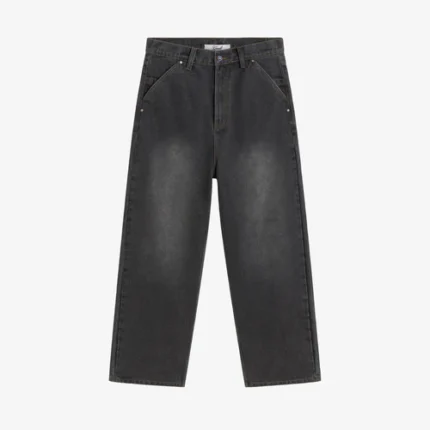Gods Brand Baggy Denim Jeans Dark Grey F
