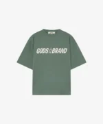Gods Star Boxy Tee Green