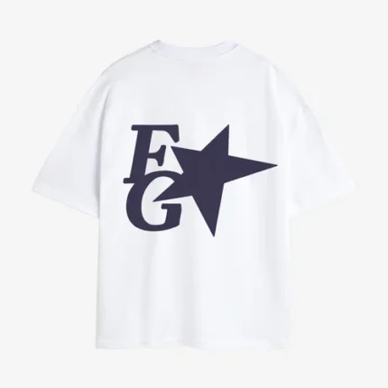 Star Boxy Tee White