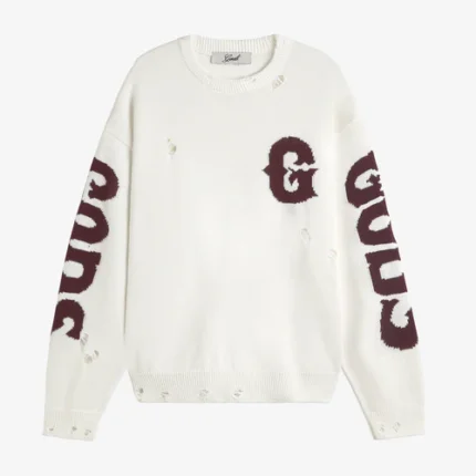 VFakegods G Side Knitted Sweater White